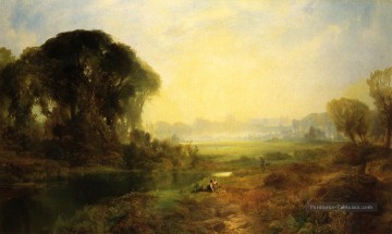 Château de Windsor paysage Thomas Moran Peinture à l'huile
